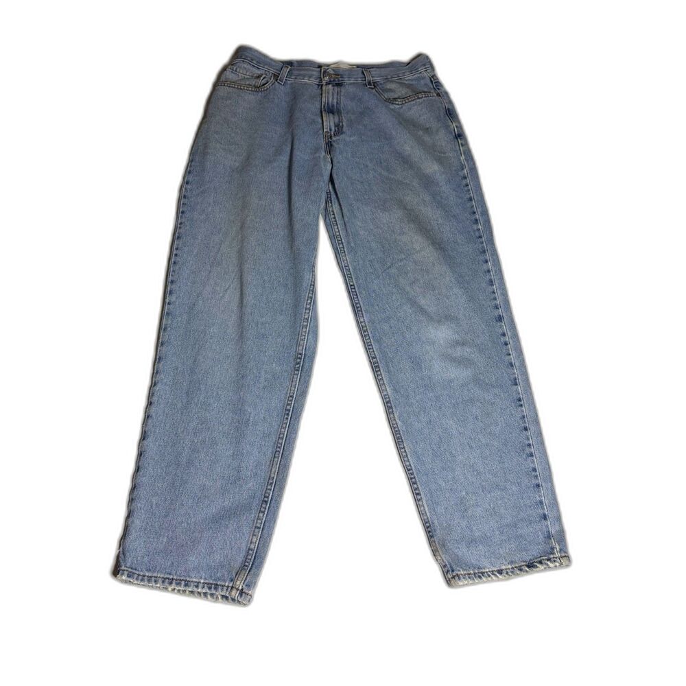 Levis 560 Comfort Fit Jeans Light Wash Denim Baggy Tapered Leg Mens 36x34